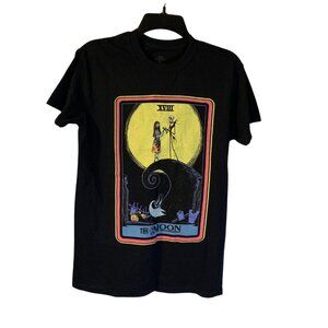 Disney The Nightmare Before Christmas T Shirt Women's Size S The Moon Tarot Card